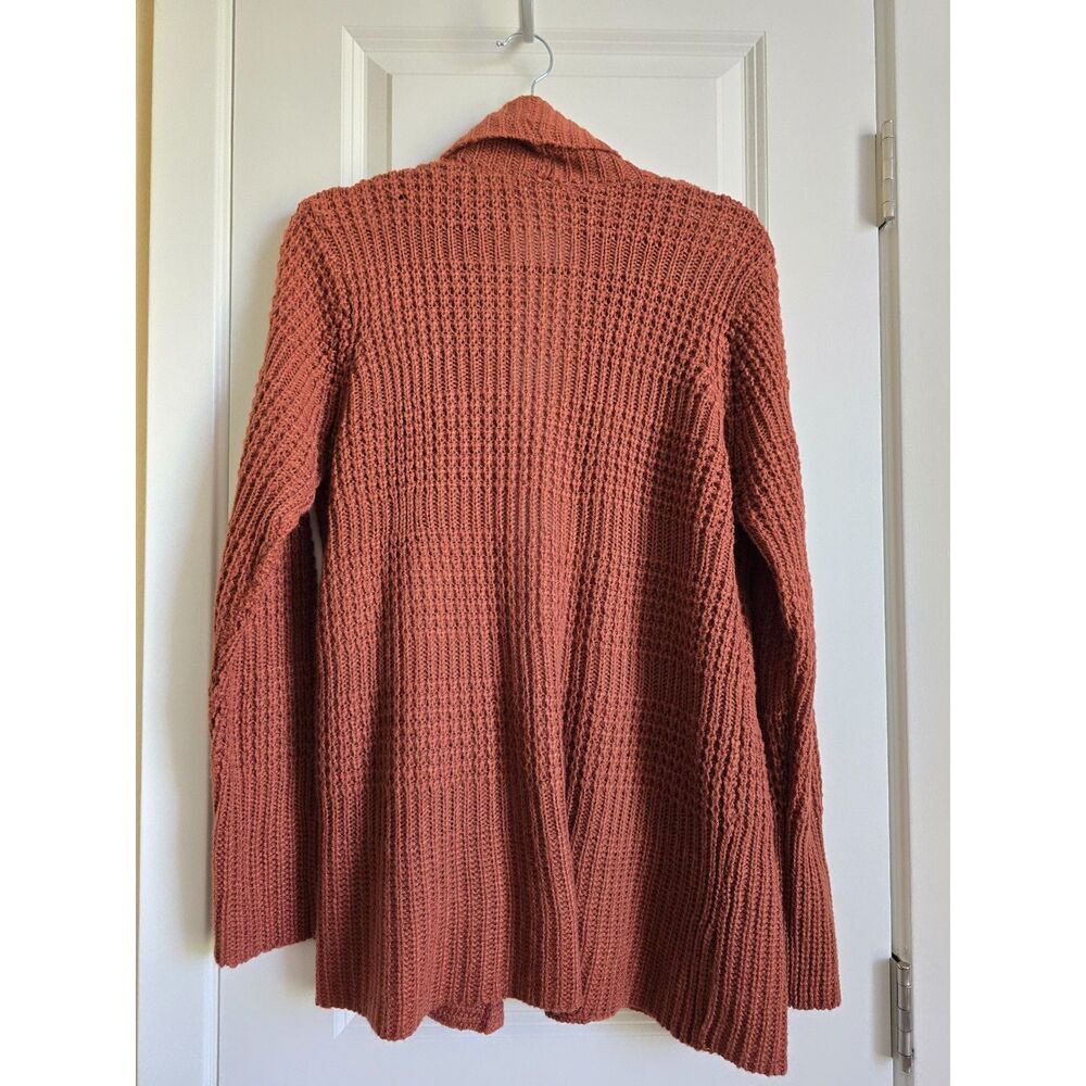 Jason Maxwell Rust Open-Front Cardigan - Picture 2 of 2